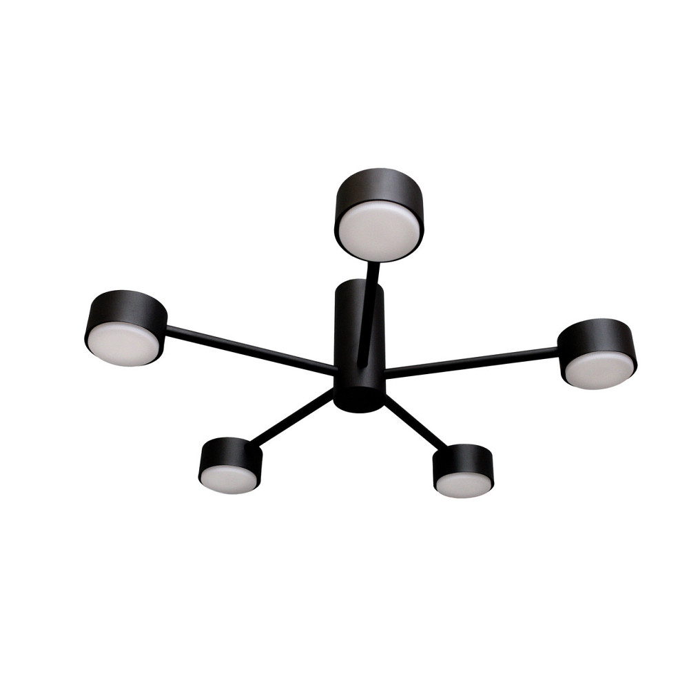 Люстра потолочная MSK Electric Copter на пять круглых плафонов под лампы GX53 черная NL 8041-5 BK Одесса - изображение 3
