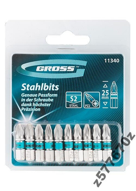 Біта РZ2х25, сталь S2 (У лоті 1 біта) GROSS Полтава - фото 1