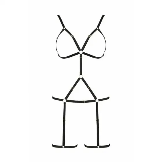 Портупея-стрепи на все тіло Passion Exclusive INDICA S/M, black Львов