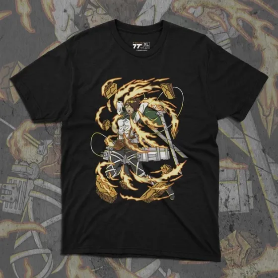 Футболка для подростка мальчика с принтом Атака титанов Ханджи Зоє Размер 160 Anime10896 Днепр