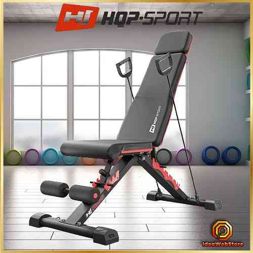 Тренувальна лава для дому та спортзалу регульована з еспандерами Спортивна лава для тренувань HS-2080 Київ