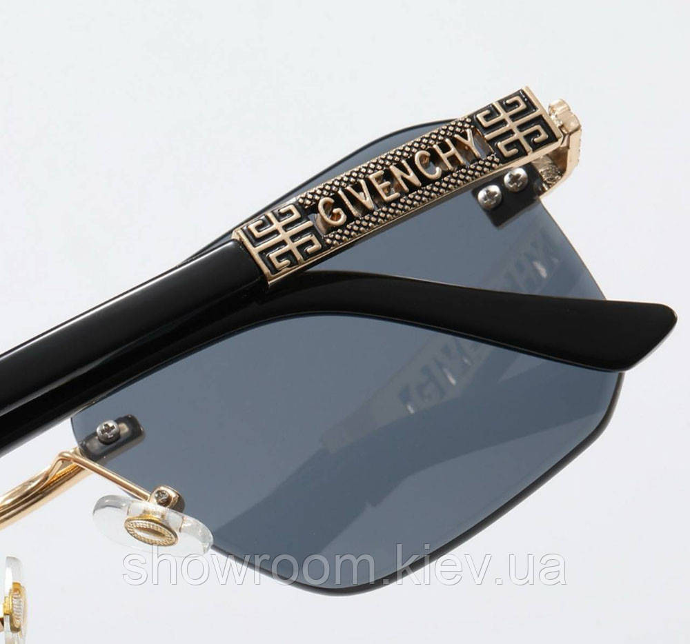 Женские брендовые безоправные очки Givenchy (68004) серые Киев - изображение 4