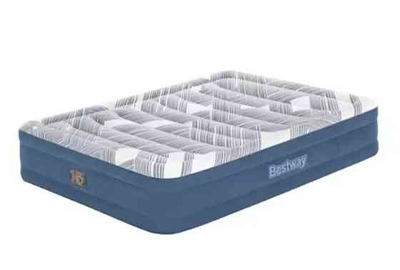Надувная двухместная кровать Bestway со встроенным электронасосом 203 х 152 х 36 см. Киев