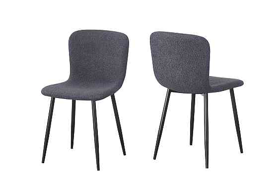 Стілець Юккі, чорний/ буклє темно-сіра Киев