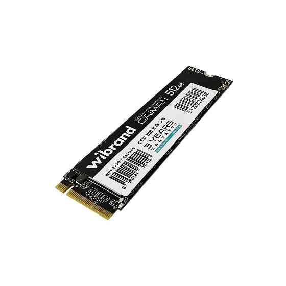 Накопичувач SSD M.2 Wibrand Caiman 512GB NVMe 2280 PCIe 3.0 3D NAND Київ
