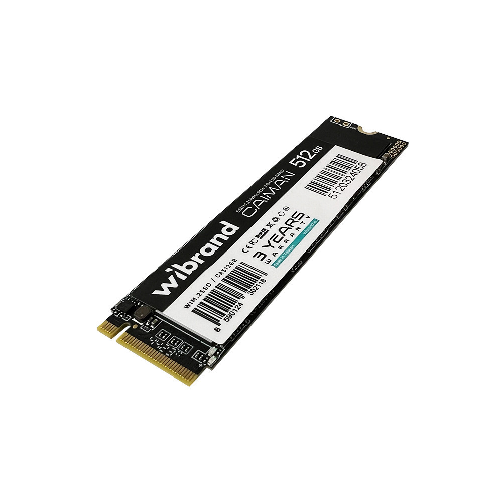 Накопичувач SSD M.2 Wibrand Caiman 512GB NVMe 2280 PCIe 3.0 3D NAND Київ - фото 5