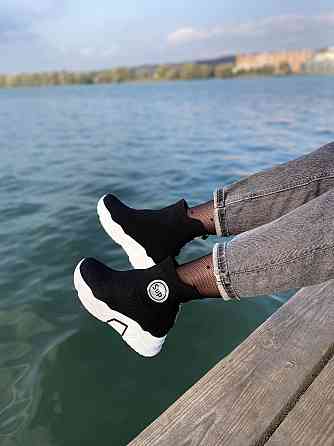 No brend Кросівки жіночі Q-7 чорні (весна-літо, сітка) (3172) Коломия