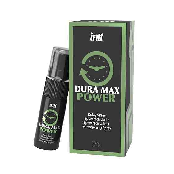 Пролонгатор-спрей Intt Dura Max Power (12 мл) с охлаждающим эффектом, без лидокаина, с пантенолом Sex Aura Киев