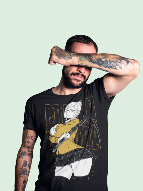 Футболка для хлопчика з аніме принтом Схіракі Меіко Аніме Аппарел оверсайз (зріст від 165 до 180) Чорний AnimeJ0710m Дніпро - фото 5