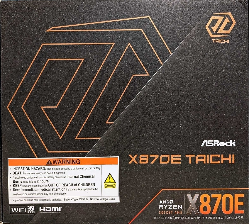 Топ материнская плата ASRock X870E Taichi AM5 amd ryzen Нова. Киев - изображение 8