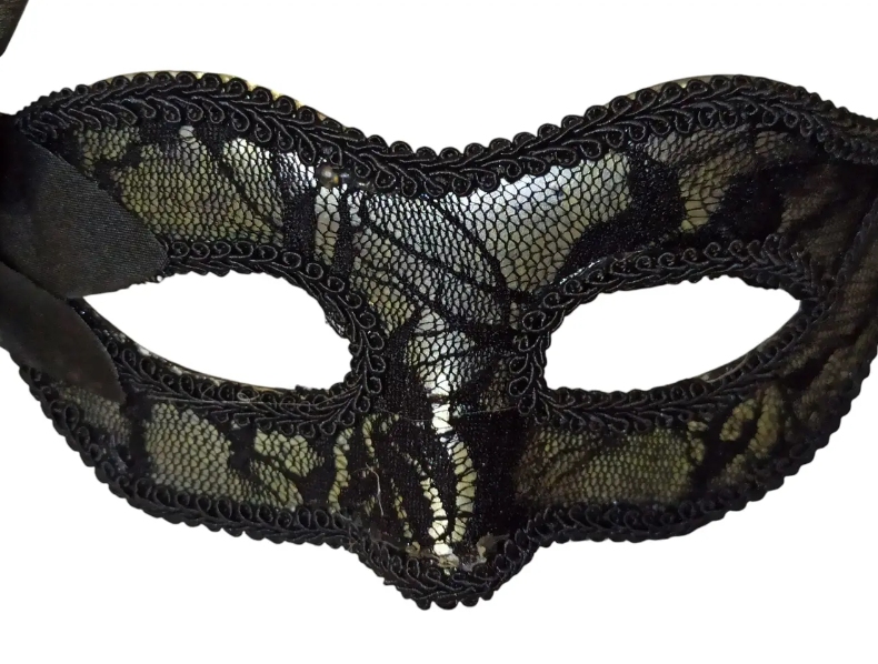 Маска на маскарад з квіткою one size чорний Київ - фото 4