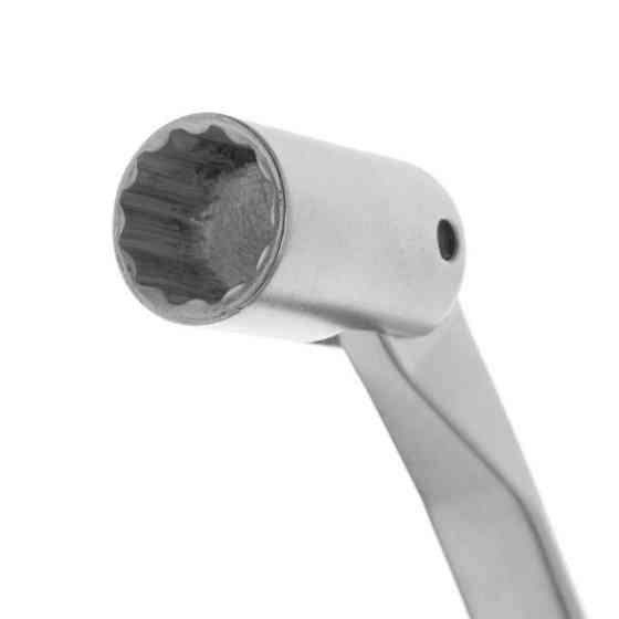 Ключ рожково-накидний, шарнірний, 15 мм,, Cr-V, покриття: сатин-хром INTERTOOL XT-1415 Київ