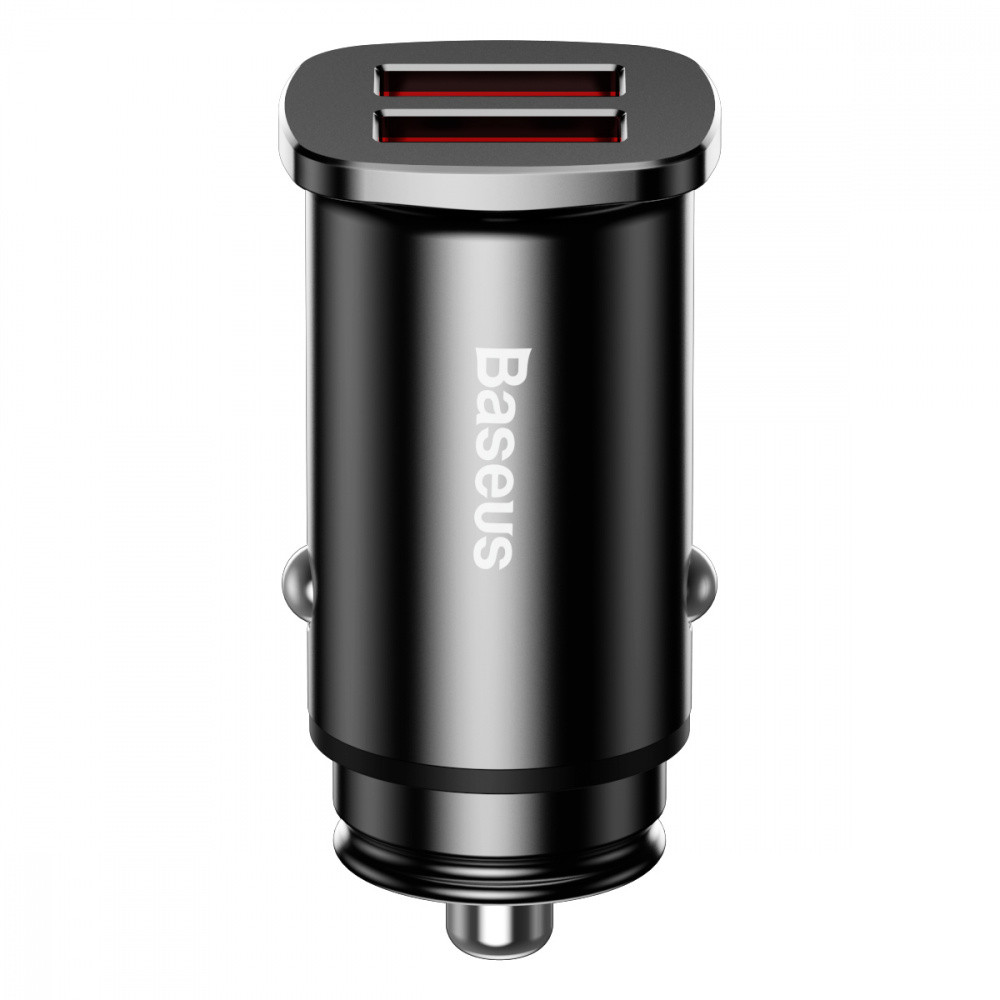 Автомобильное зарядное устройство для Baseus Square Metal QC 3.0 30W 2USB черный Львов - изображение 8