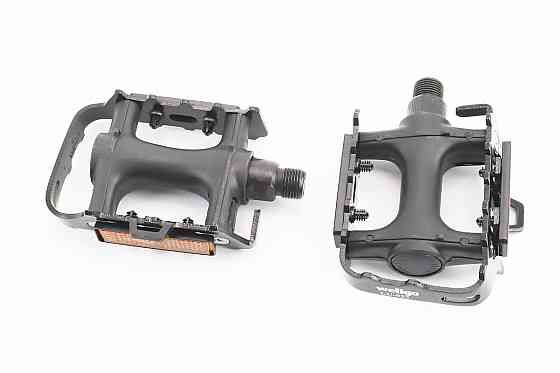 Педалі MTB 9/16" (100x75x33mm) пластико-алюмінієві, чорні LU-933 Київ