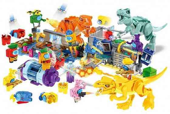 Огромный Лего Амонг Ас против Динозавров, 692 детали. Lego AMONG US. Харьков