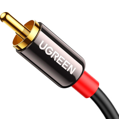 Кабель мультимедийный 3.5mm M to 2xRCA M 3.0m AV116 black Ugreen (10590) Винница - изображение 9