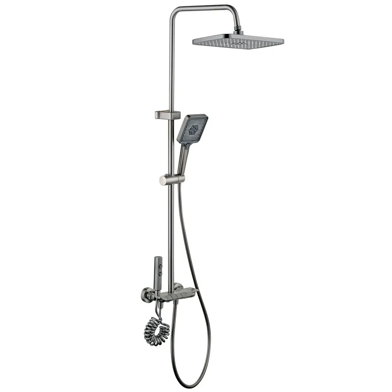 Душевая колонна Mixxus Premium MARLIN 009-J GRAPHITE с переключателем и 4 режимами Харьков - изображение 1