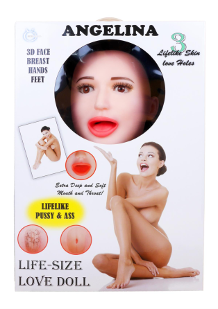 Надувная кукла BOYS of TOYS - ANGELINA 3D с вставкой из киберкожи и вибростимуляцией, BS5900001 Sex Aura Киев