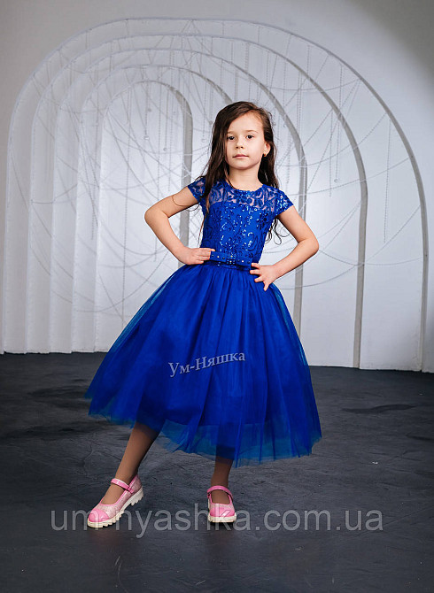 Червона пишна сукня з блискітками 110-128 Кривий Ріг - фото 10