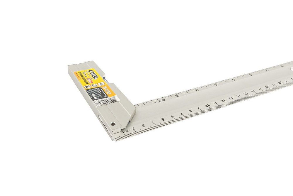 Кутник будівельний алюмінієвий MASTERTOOL 250 мм ручка Al з капсулою 0,5 мм/1м 30-4250 Коломыя - изображение 7