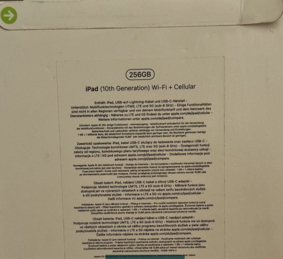 Планшет iPad 10 GEN 256Gb. Blue+ LTE Київ - фото 1