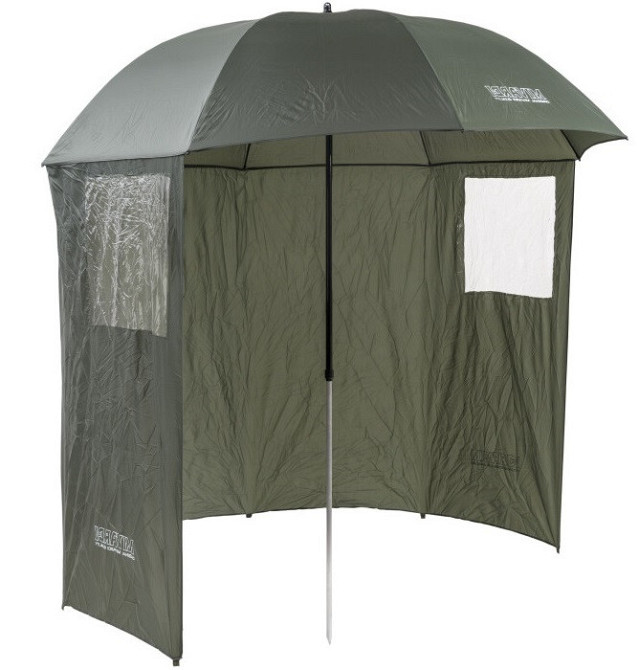 Парасолька складна 2.2 метра з механізмом нахилу та бічними панелями Mivardi (M-AUSE220) Зелений Нововолинськ - фото 3