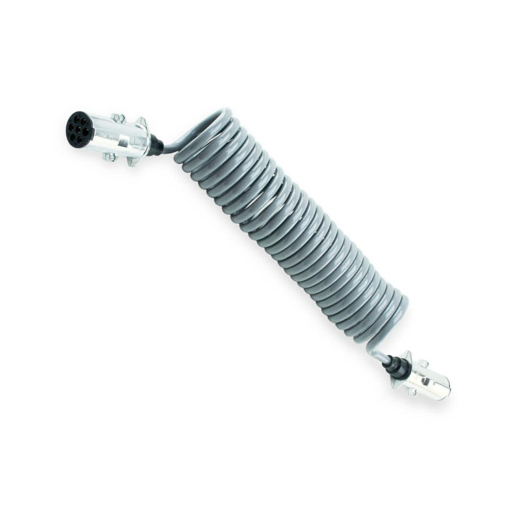 Кабель спиральный для приц. 7 полюс n (гильза металл) 7,0м серый электро. Мукачево - изображение 1