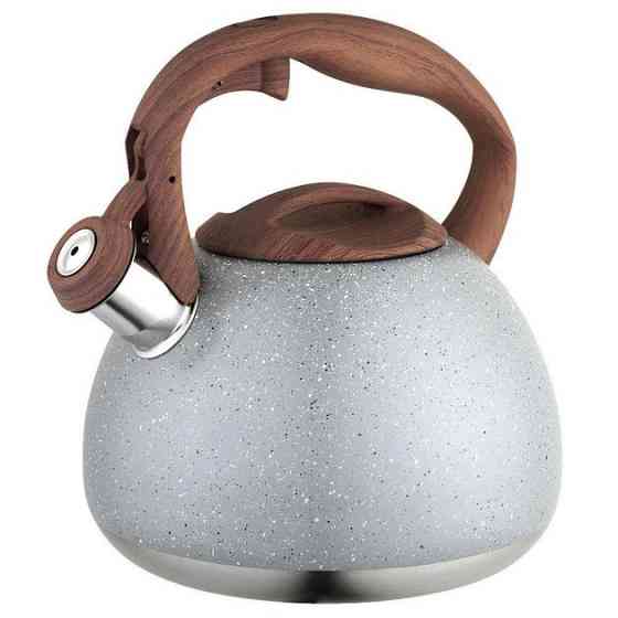 Емальований чайник нержавійка з свистком Unique UN-5306 2, 7л, Чайник зі свистком для дому MA-66 Івано-Франківськ