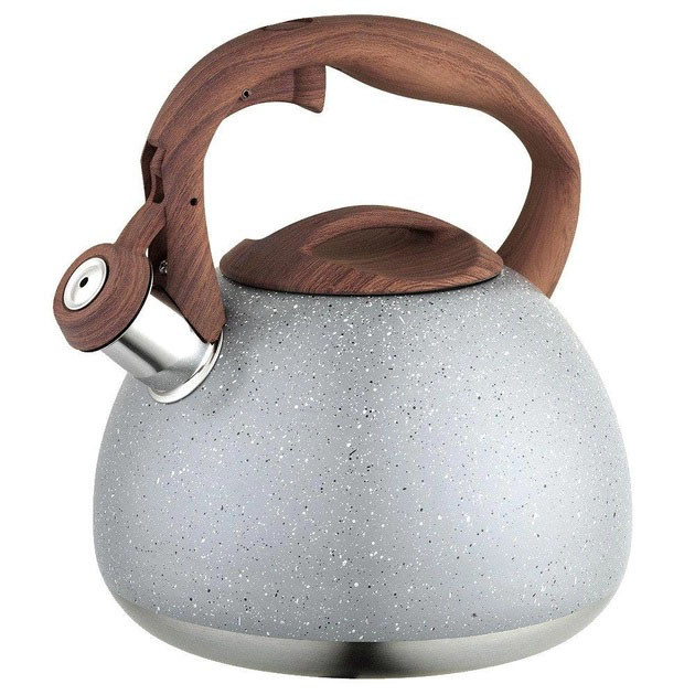 Емальований чайник нержавійка з свистком Unique UN-5306 2, 7л, Чайник зі свистком для дому MA-66 Івано-Франківськ - фото 6