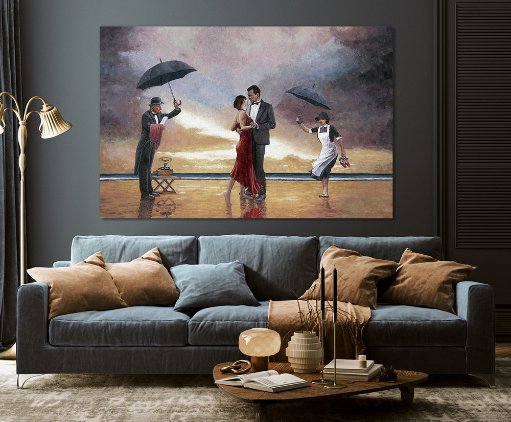 Картина полотно у вітальню / спальню    Закохані     MLP_403 ( 60х30см ) 70x140 см Київ - фото 3