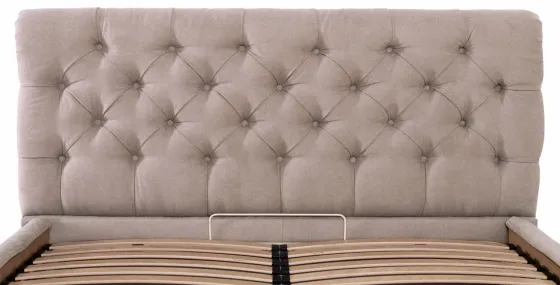 Кровать London Comfort 140 х 190 см Мисти Mocco С подъемным механизмом и нишей для белья Мокко Киев