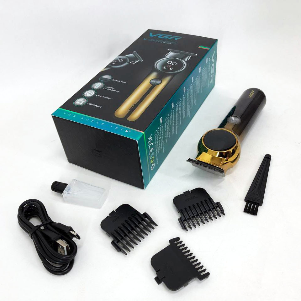 Машинка для стрижки аккумуляторная с насадками VGR V989, Электрическая машинка для стрижки бытовая OB-76 Львов - изображение 7