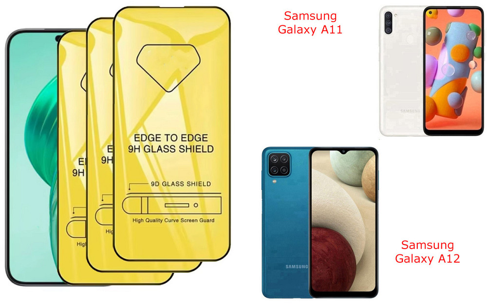 Захисне скло DefenzoGlass для Samsung Galaxy A11, Galaxy A12 – подвійна міцність Київ - фото 1
