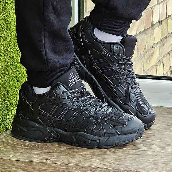 Зимние Мужские Кроссовки Adidas GORE-TEX Черные с МЕХОМ Адидас Гортекс Термо (размеры: 41,42,43,44,45) Днепр