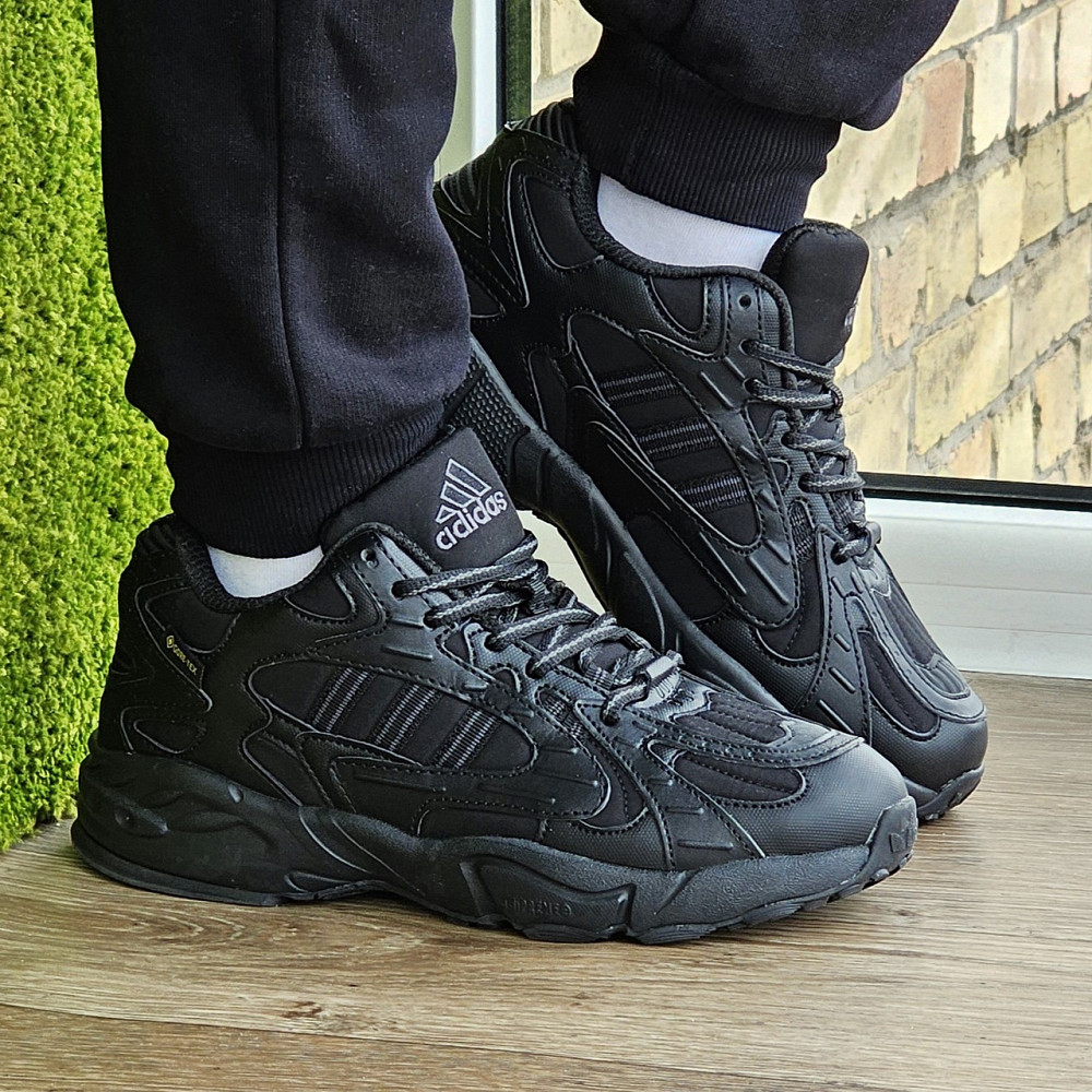 Зимние Мужские Кроссовки Adidas GORE-TEX Черные с МЕХОМ Адидас Гортекс Термо (размеры: 41,42,43,44,45) Днепр - изображение 2