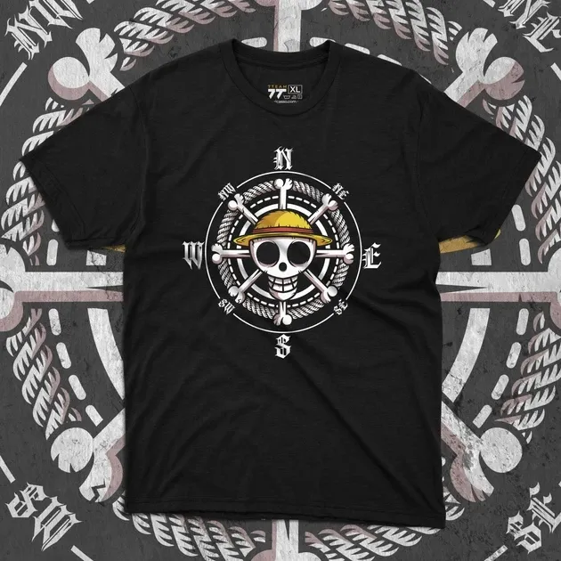 Футболка для подростка мальчика с принтом Ван Пис Компас Размер 160 Anime10200 Днепр - изображение 1