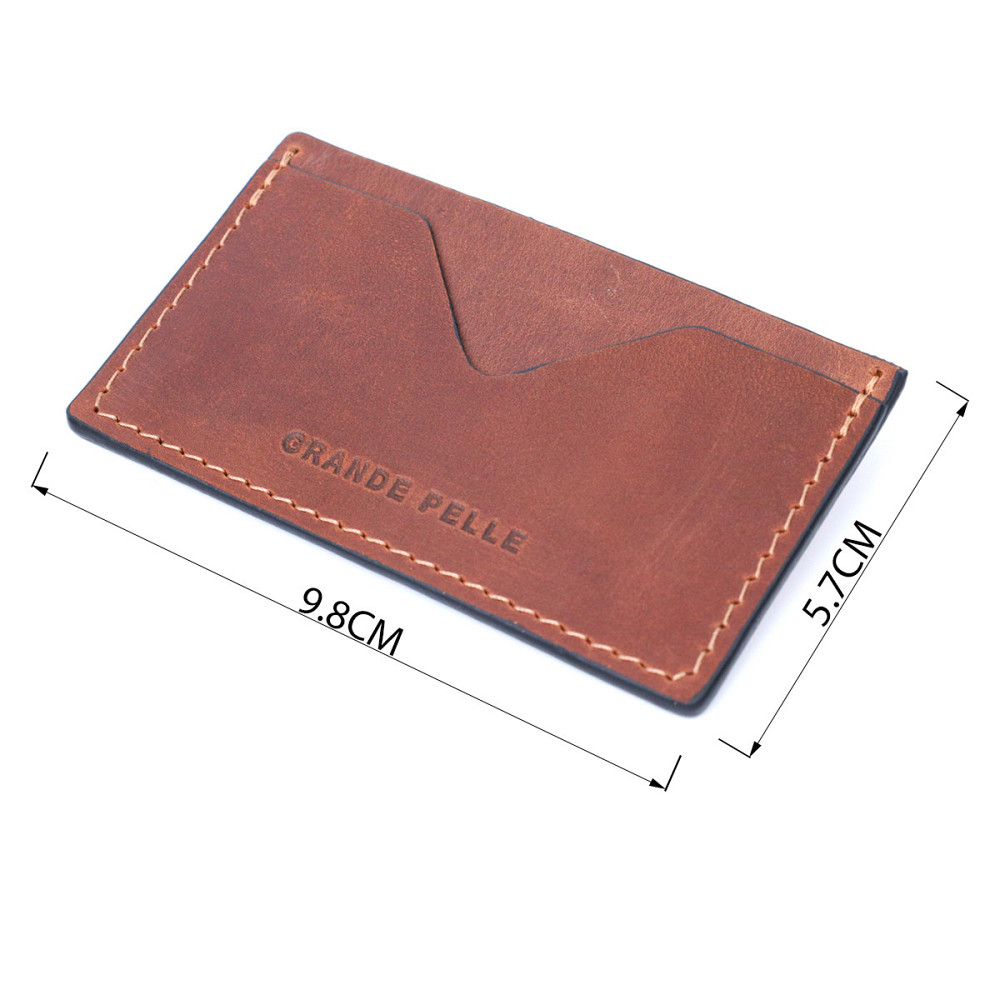 Зручний кард-кейс із натуральної шкіри GRANDE PELLE 11666 Коричневий Київ - фото 7