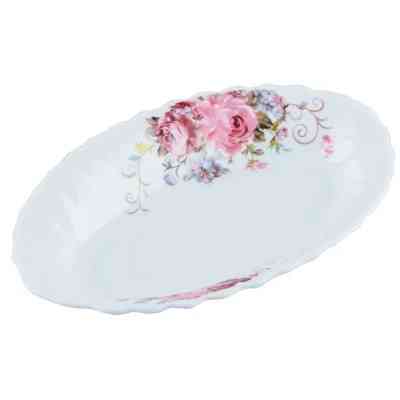 Блюдо Vittora "Рожевий Букет" Wave 22,5 см (V-225PB-F) Винница