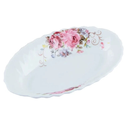 Блюдо Vittora "Рожевий Букет" Wave 22,5 см (V-225PB-F) Винница - изображение 1