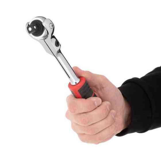 Рукоятка з храповим механізмом поворотна, 72 зуба 1/2 ", Cr-V STORM INTERTOOL ET-8009 Київ