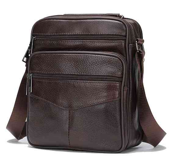 Мессенджер чоловічий з двома кишенями Коричневий (Vintage) Київ