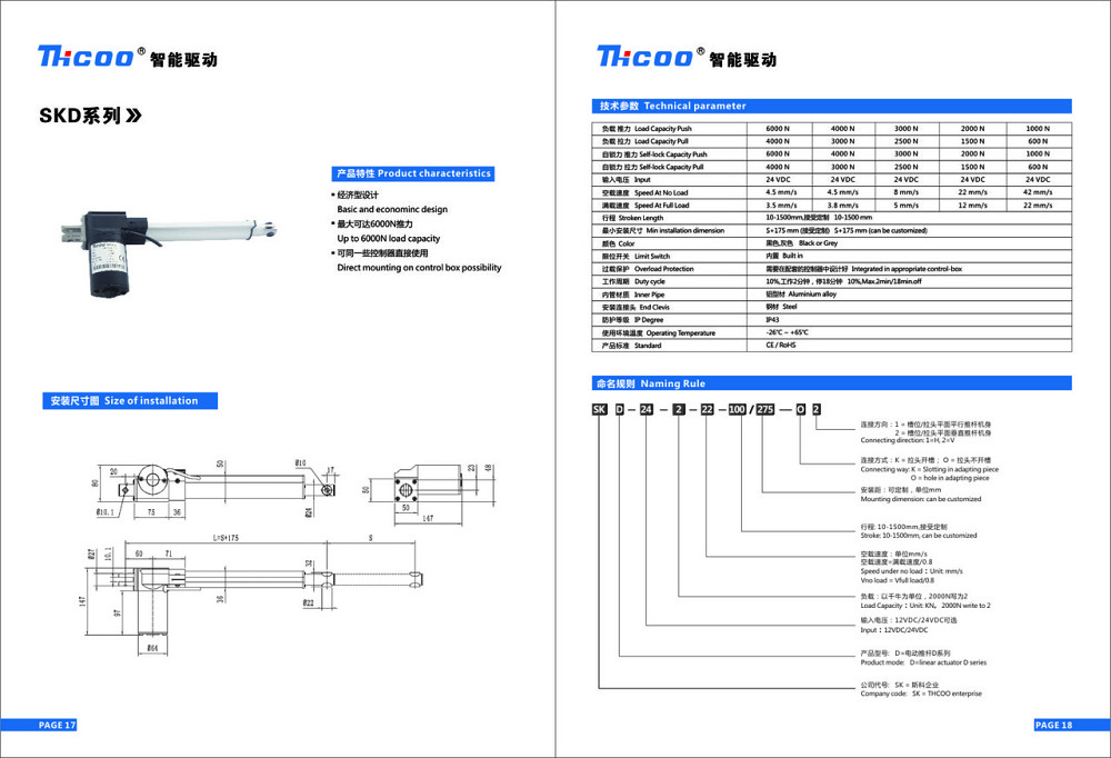 Штоковый линейный привод 500мм для автоматики 200Н Киев - изображение 5