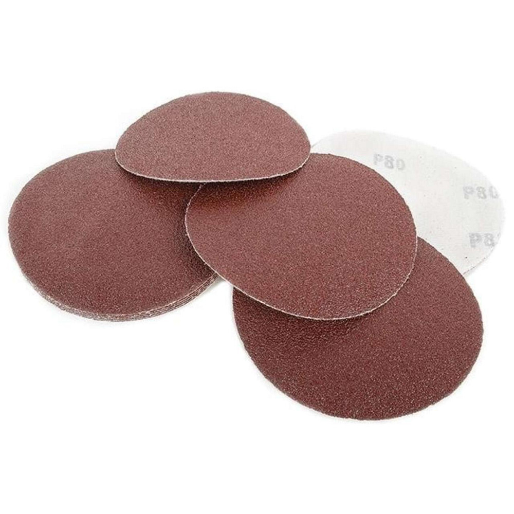 Коло наждачне самоклеюче 125 мм, папір клас С, щільність 120 г/м2, К80, уп. Мукачево - фото 1