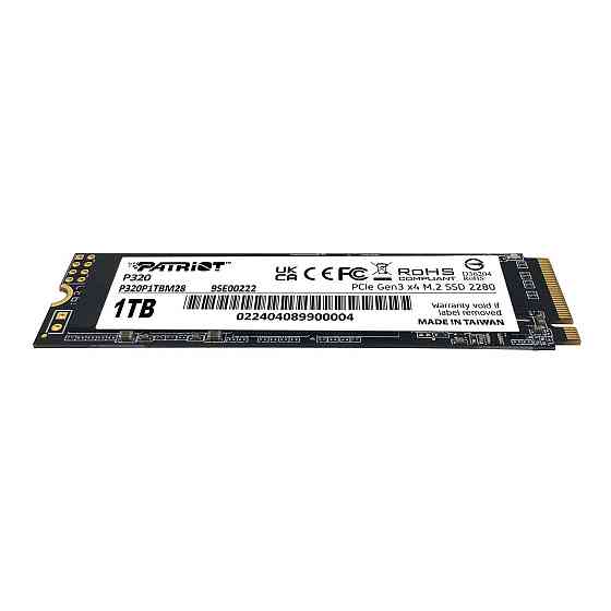 Накопичувач SSD 1TB Patriot P320 M.2 2280 PCIe 3.0 x4 NVMe TLC (P320P1TBM28) M.2 2280 Харків