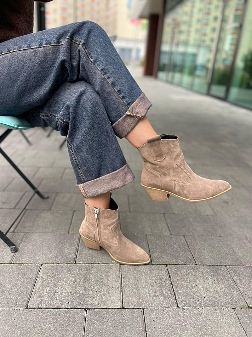 Edan Instruments Черевики жіночі EDAN горіх натуральна замша 5см каблук 36-40 (5648) Коломия - фото 8