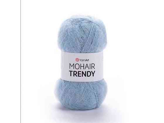 Пряжа Mohair Trendy блакитний 50% мохер 50% акрил 220м 100г 5шт/уп 107 ТМ YarnArt Київ