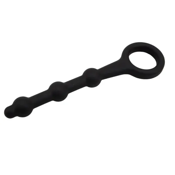 Анальная цепочка силикон Chisa Black Mont 13.5 sm черная Sex Aura Киев