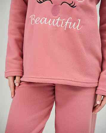 Жіноча тепла піжама зі штанами Фліс — Олень у шапці Lady Secret 94109 S Київ