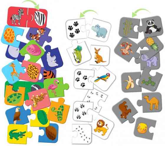 Игра настольная развивающая Парочки Зоопарк ME5032-11 EN Винница