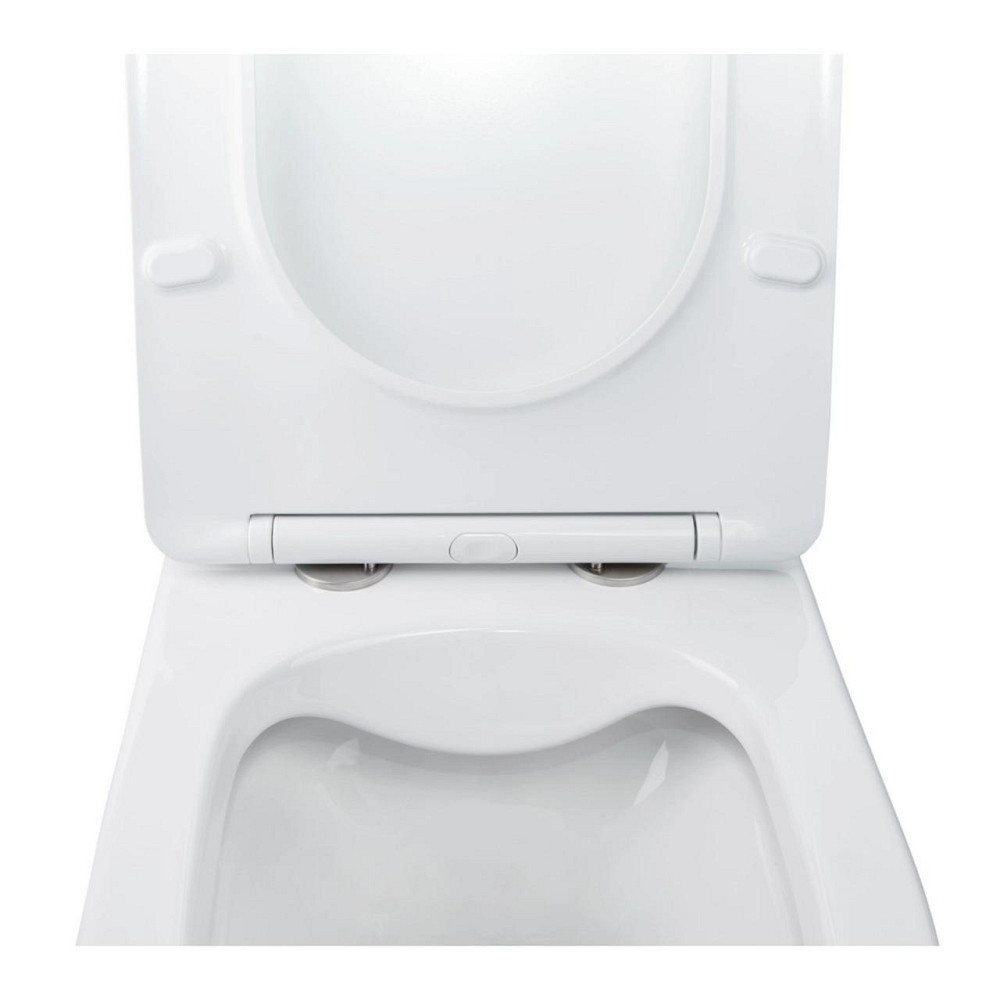 Готовое решение Qtap для ванной комнаты: подвесной унитаз Swan Rimless 520х360х320 + комплект инсталляции Nest 4 в 1 (линейная Киев - изображение 7